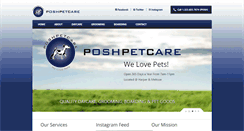 Desktop Screenshot of poshpetcare.com