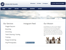 Tablet Screenshot of poshpetcare.com